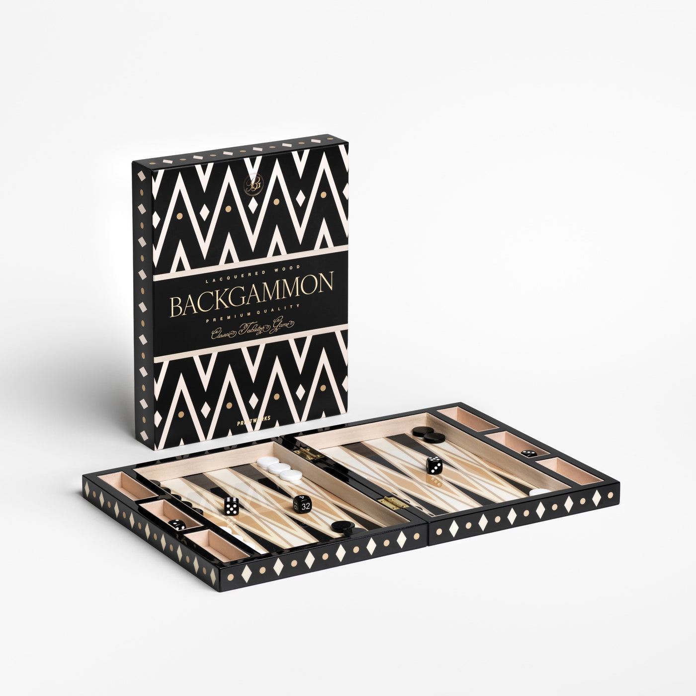 Lacquered Backgammon