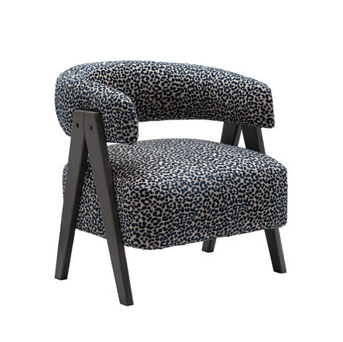 Victor Armchair Wildcat Indigo