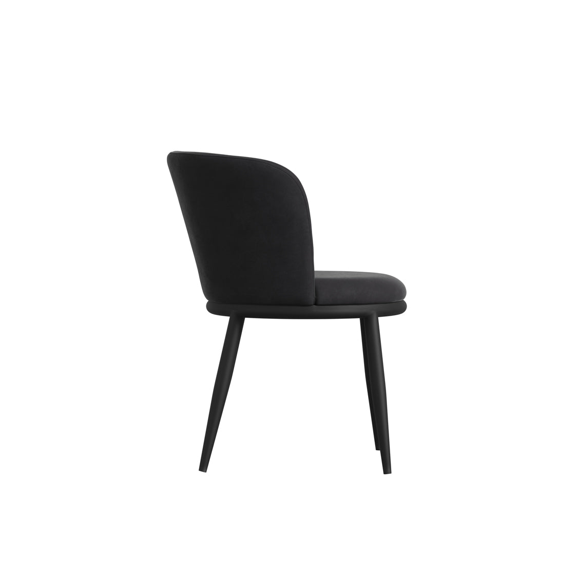 Brampton Dining Chair Black Velvet