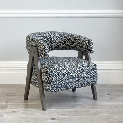 Victor Armchair Wildcat Indigo