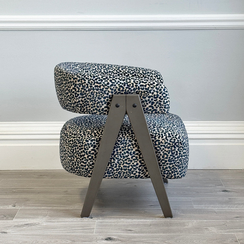 Victor Armchair Wildcat Indigo