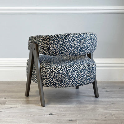 Victor Armchair Wildcat Indigo