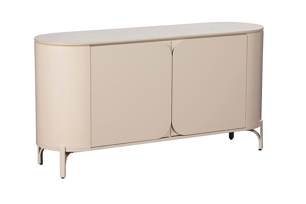 Cream Curve Sideboard