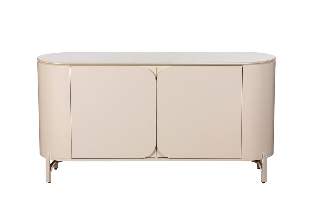Cream Curve Sideboard
