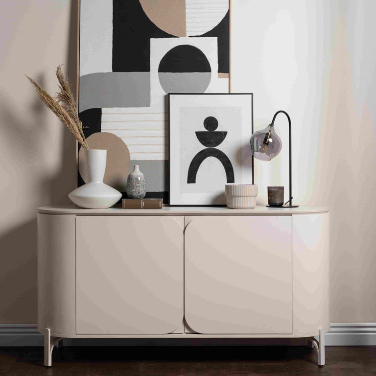 Cream Curve Sideboard