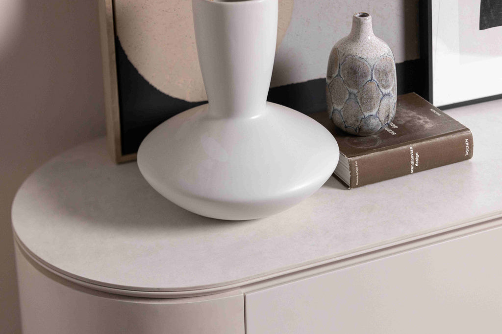 Cream Curve Sideboard