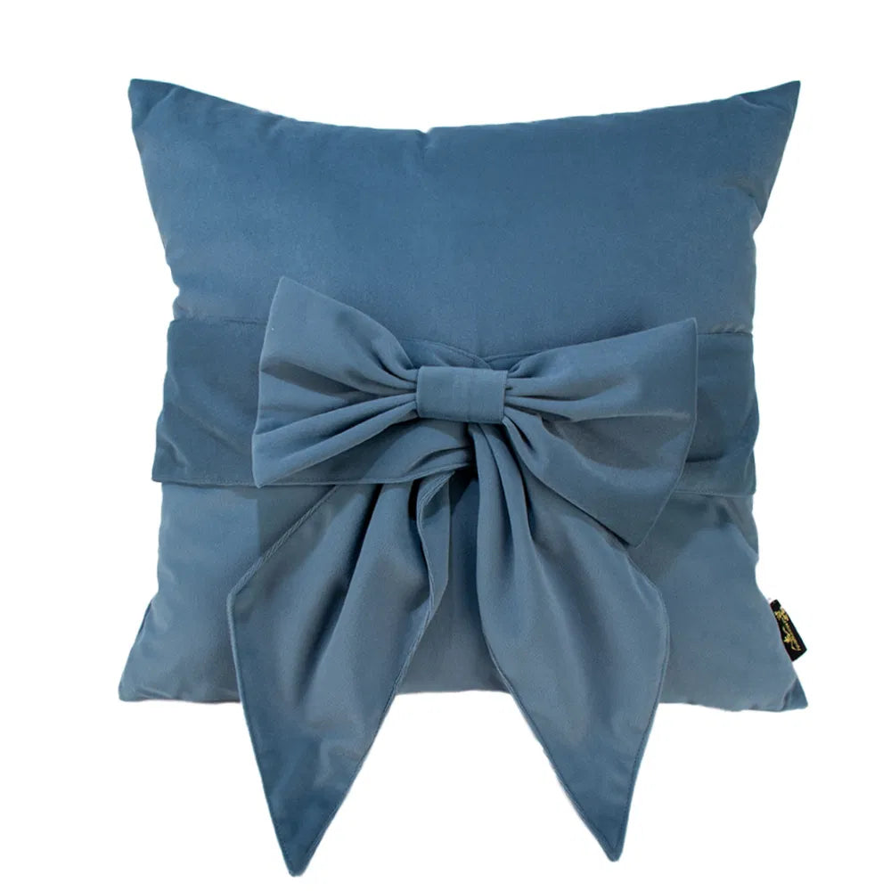Malini Paul Moneypenny Blue Tiedup Cushion