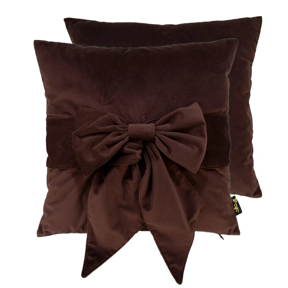 Malini Paul Moneypenny Choc Tiedup Cushion