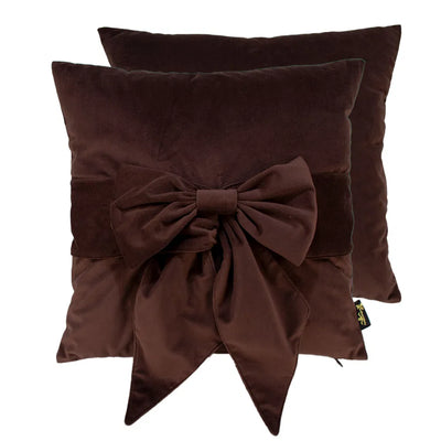 Malini Paul Moneypenny Choc Tiedup Cushion