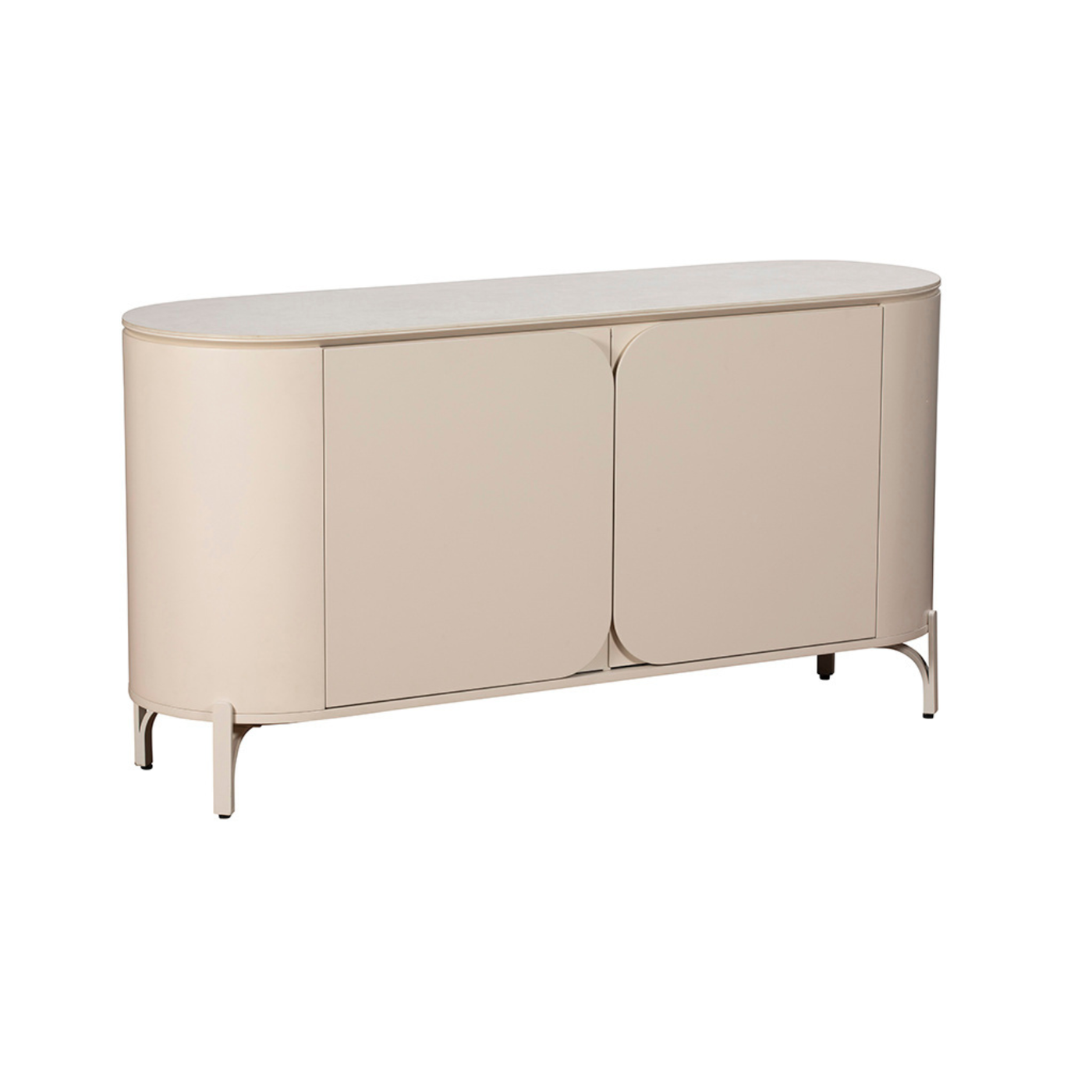 Cream Curve Sideboard