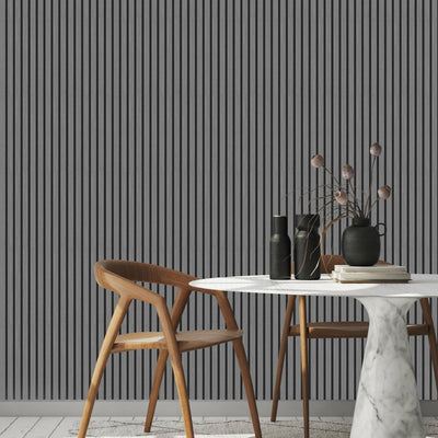 Light Grey Acoustic Slat Wall Panel