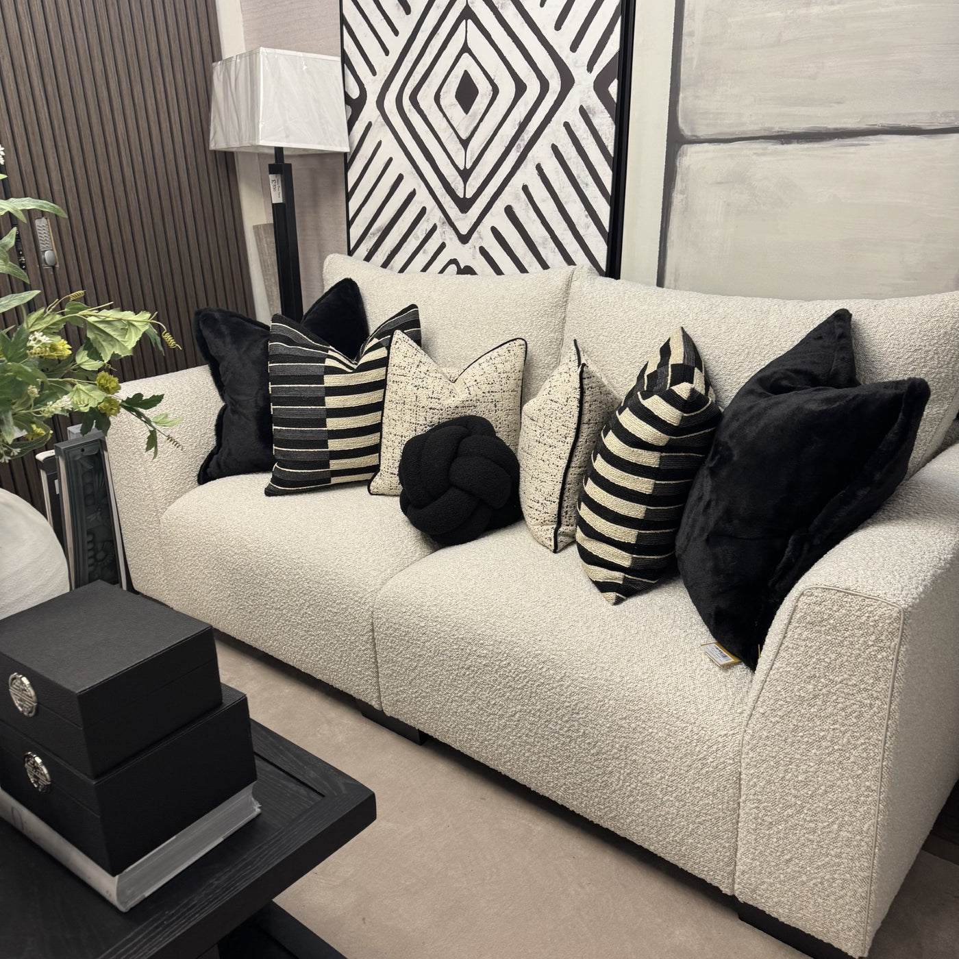 Ex-Display MT Cream Boucle Sofa