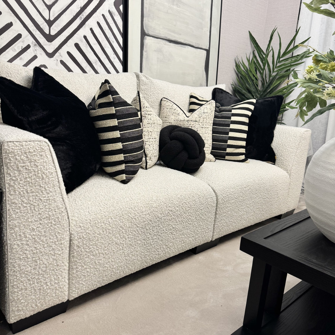 Ex-Display MT Cream Boucle Sofa