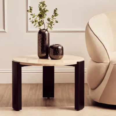 Palmermo Cream Marble Coffee Table (2 sizes available)