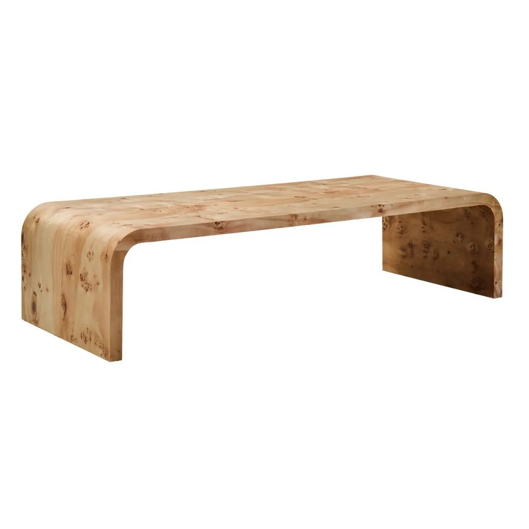 Burr Wood Coffee Table