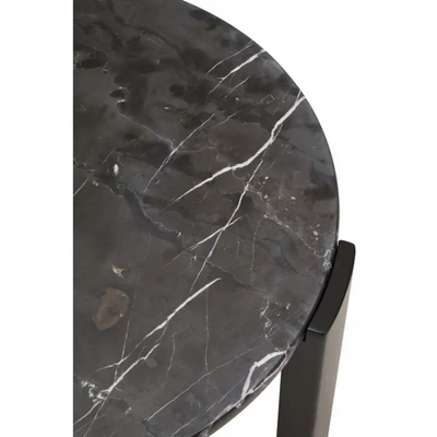 Palmermo Black Marble Round Coffee Table (2 sizes available)