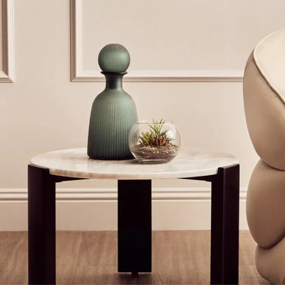 Palmermo White Marble Round Coffee Table (2 sizes available)