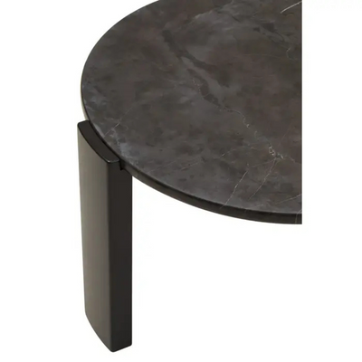 Palmermo Black Marble Round Coffee Table (2 sizes available)