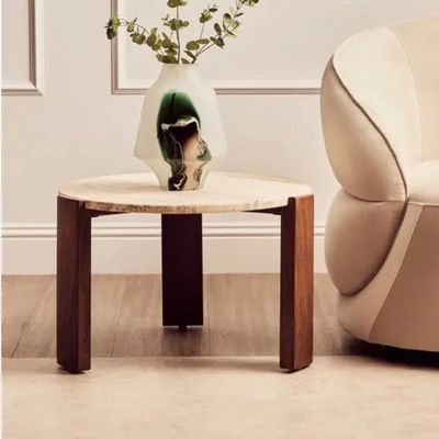 Palmermo Travertine Round Coffee Table (2 sizes available)