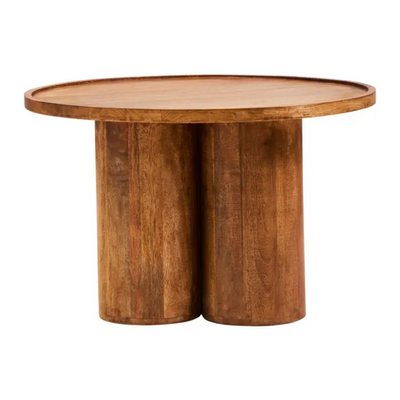 Natural Mango Wood Pillar Coffee Table