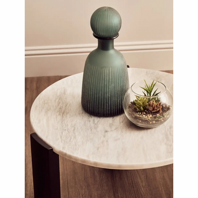 Palmermo White Marble Round Coffee Table (2 sizes available)