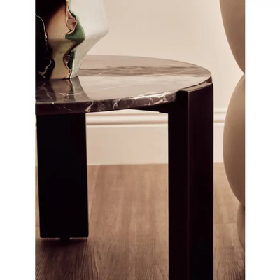 Palmermo Black Marble Round Coffee Table (2 sizes available)
