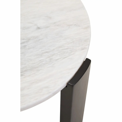 Palmermo White Marble Round Coffee Table (2 sizes available)
