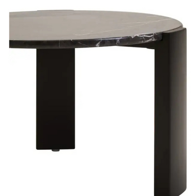 Palmermo Black Marble Round Coffee Table (2 sizes available)