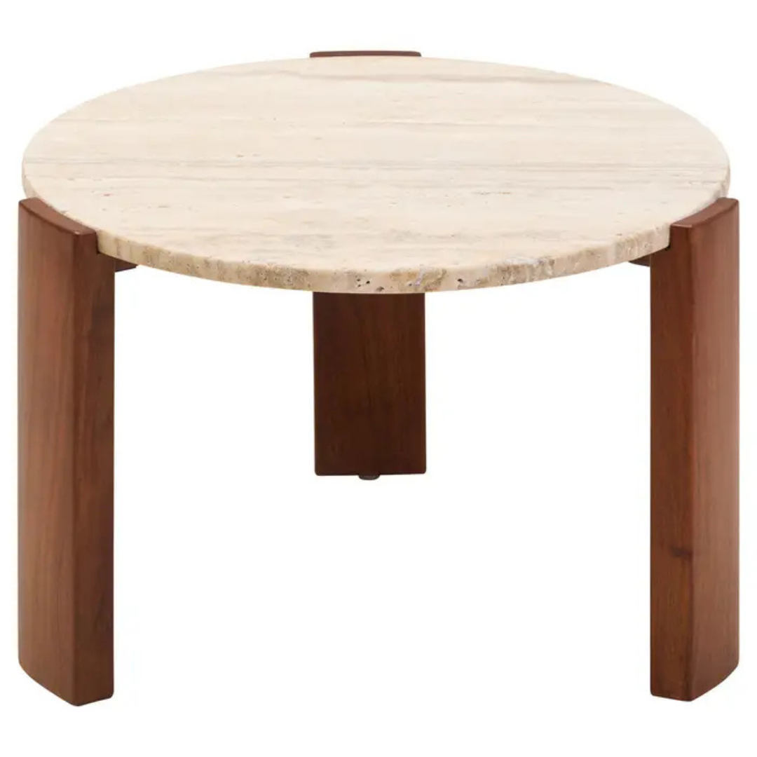 Palmermo Travertine Round Coffee Table (2 sizes available)