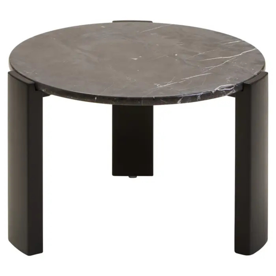 Palmermo Black Marble Round Coffee Table (2 sizes available)
