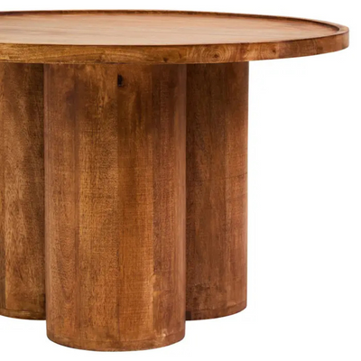 Natural Mango Wood Pillar Coffee Table