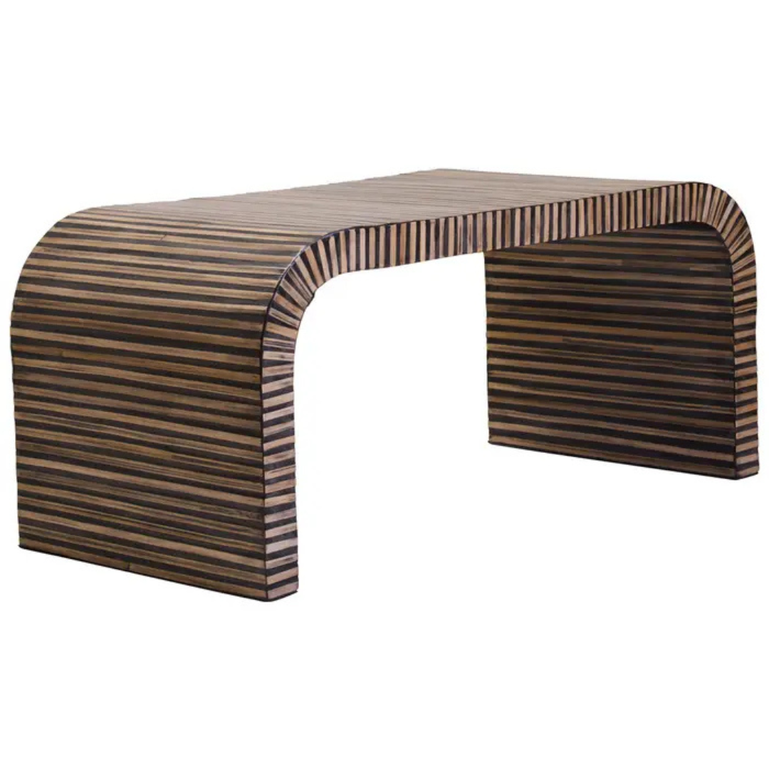 Bamboo Inlay Coffee Table – Tides Home