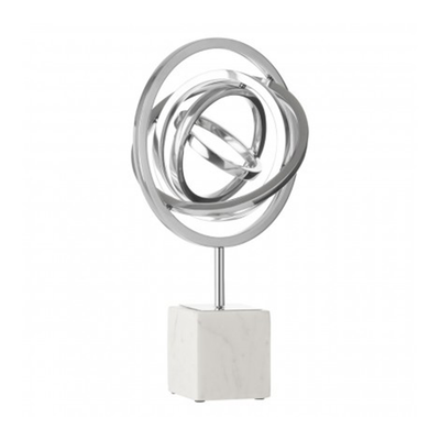 Spiral Sculpture With Block Stand