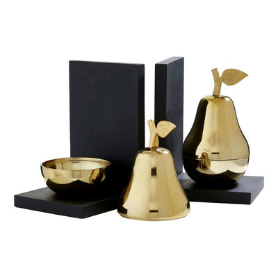 SET OF 2 PEAR BOOKENDS