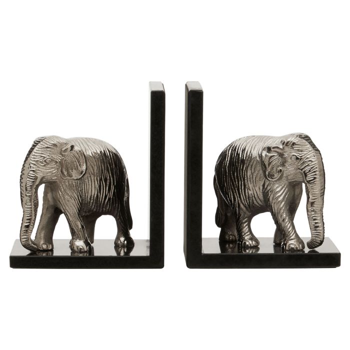 SET OF 2 ELEPHANT BOOKENDS