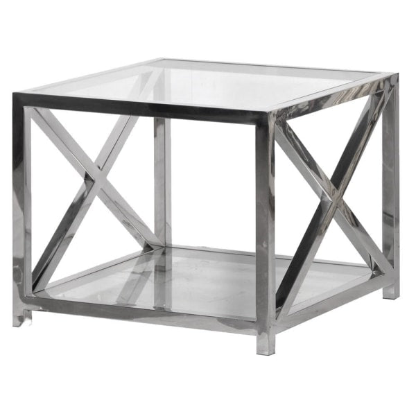 X Frame Side Table