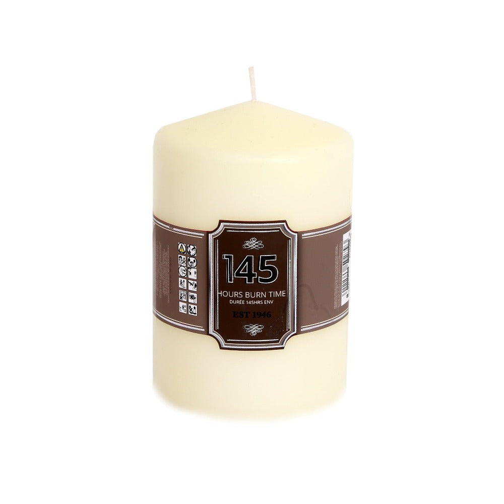 Cream Pilar Candle, 3 sizes Available