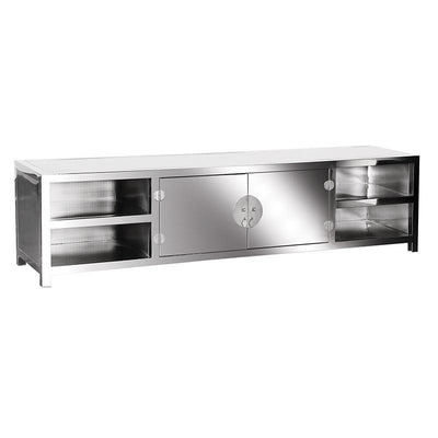 Mario Stainless Steel Low TV Unit