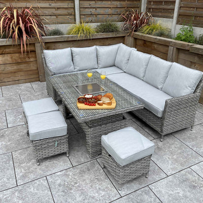 Dining Set Monaco Rattan Corner Sofa Monaco Garden Corner