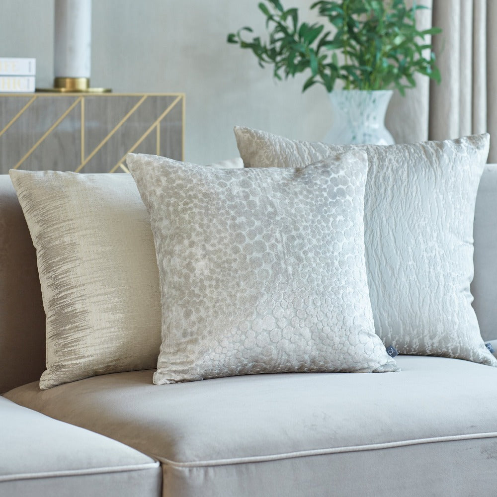 Crackle Feather Filled Cushion Tides Home And Garden