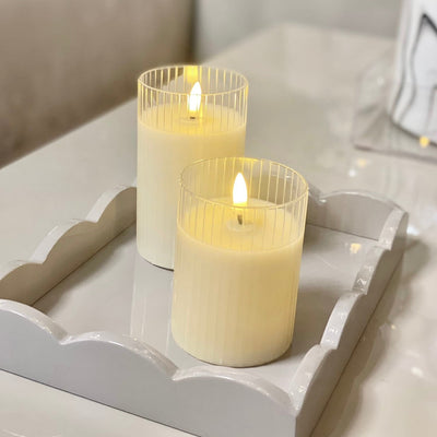 LED Candle Multiwick Clear