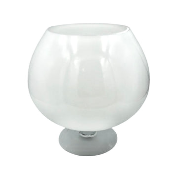Clearance-Tides Collection White Bowl On Stand In 3 Sizes