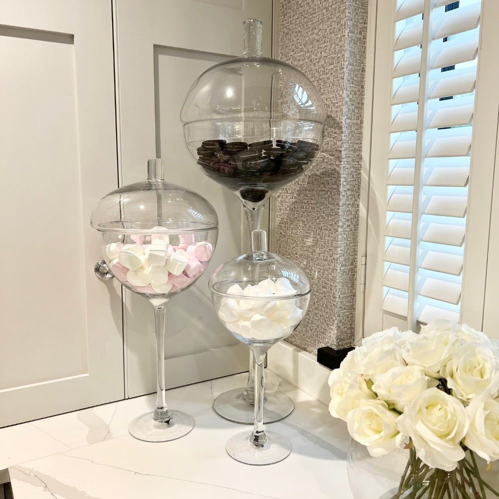Tides Collection Extra Tall Bonbon Jar Clear