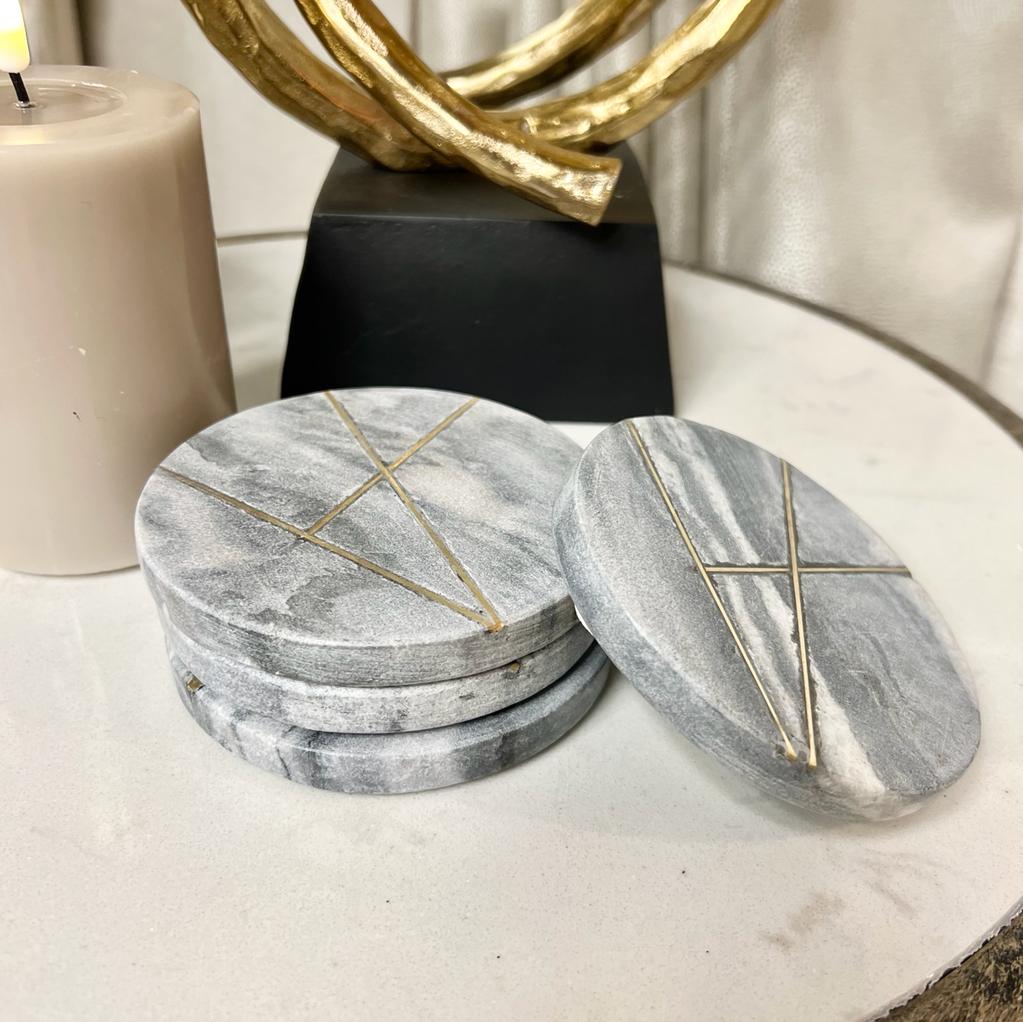 Set of 4 Marble Coasters
