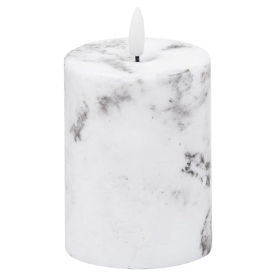 Battery Operated Single Wick Marble Candles