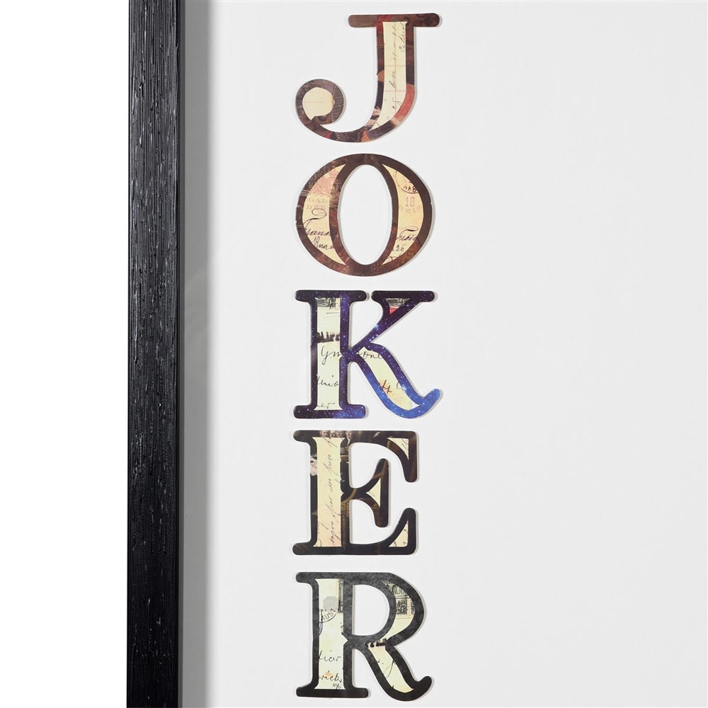 Joker Playing Card Decoupage Art