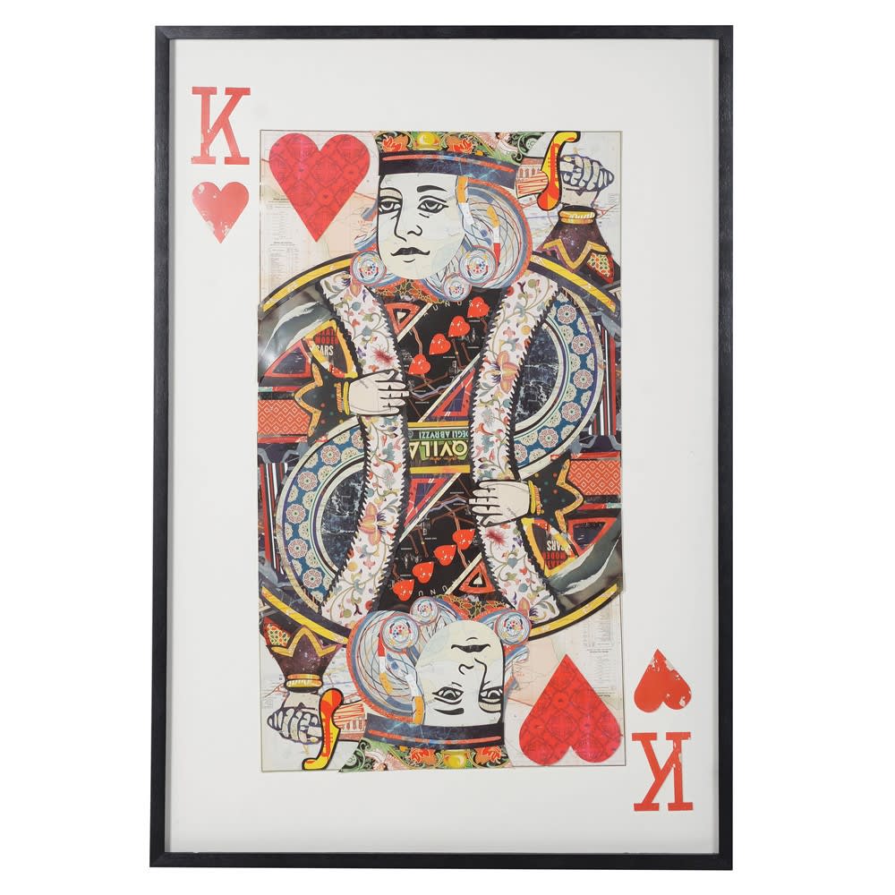 King of Hearts Decoupage Art