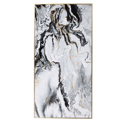 White Marble Effect Wall Art