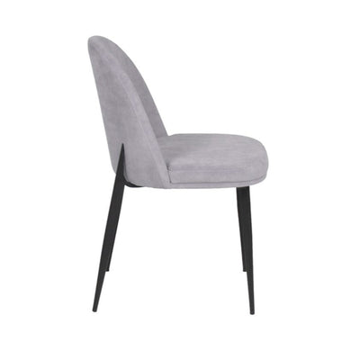 *Ex-Display* Set of 4 Light Grey Valencia Velvet Dining Chairs