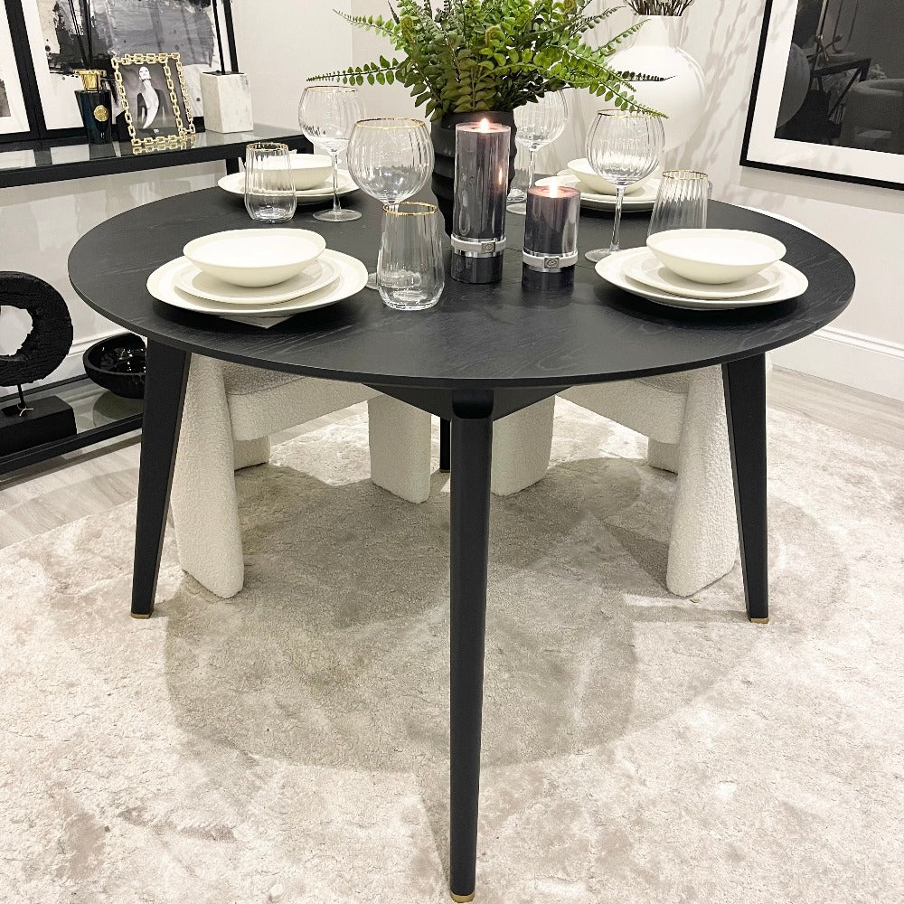 *Ex Display* Kensington Black Extending Dining Table